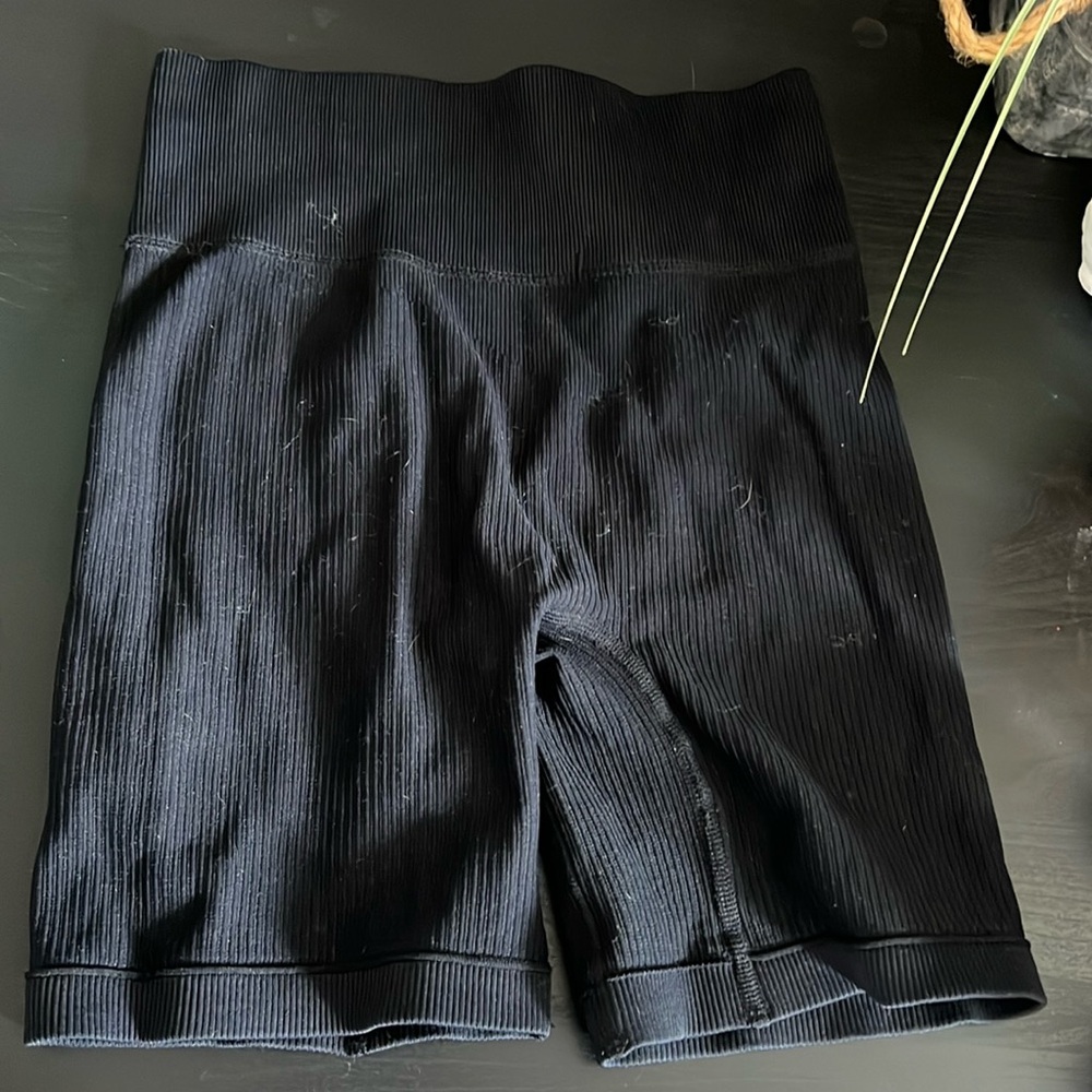 Black biker shorts